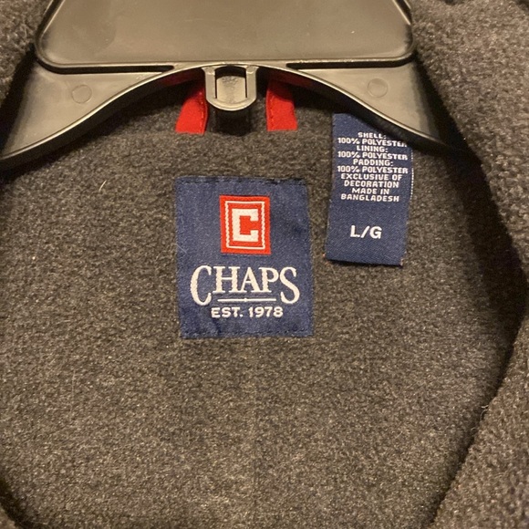 Chaps Zip Vest Polar Fleece Lined Size L - Picture 2 of 6